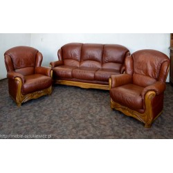 Zestaw: sofa + 2 fotele